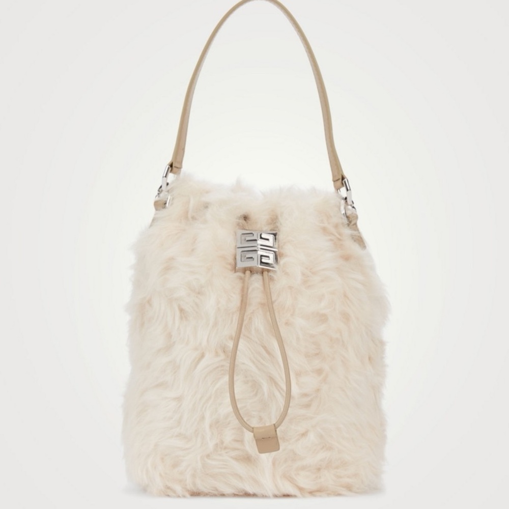 Givenchy 4G Faux Fur Bucket Bag